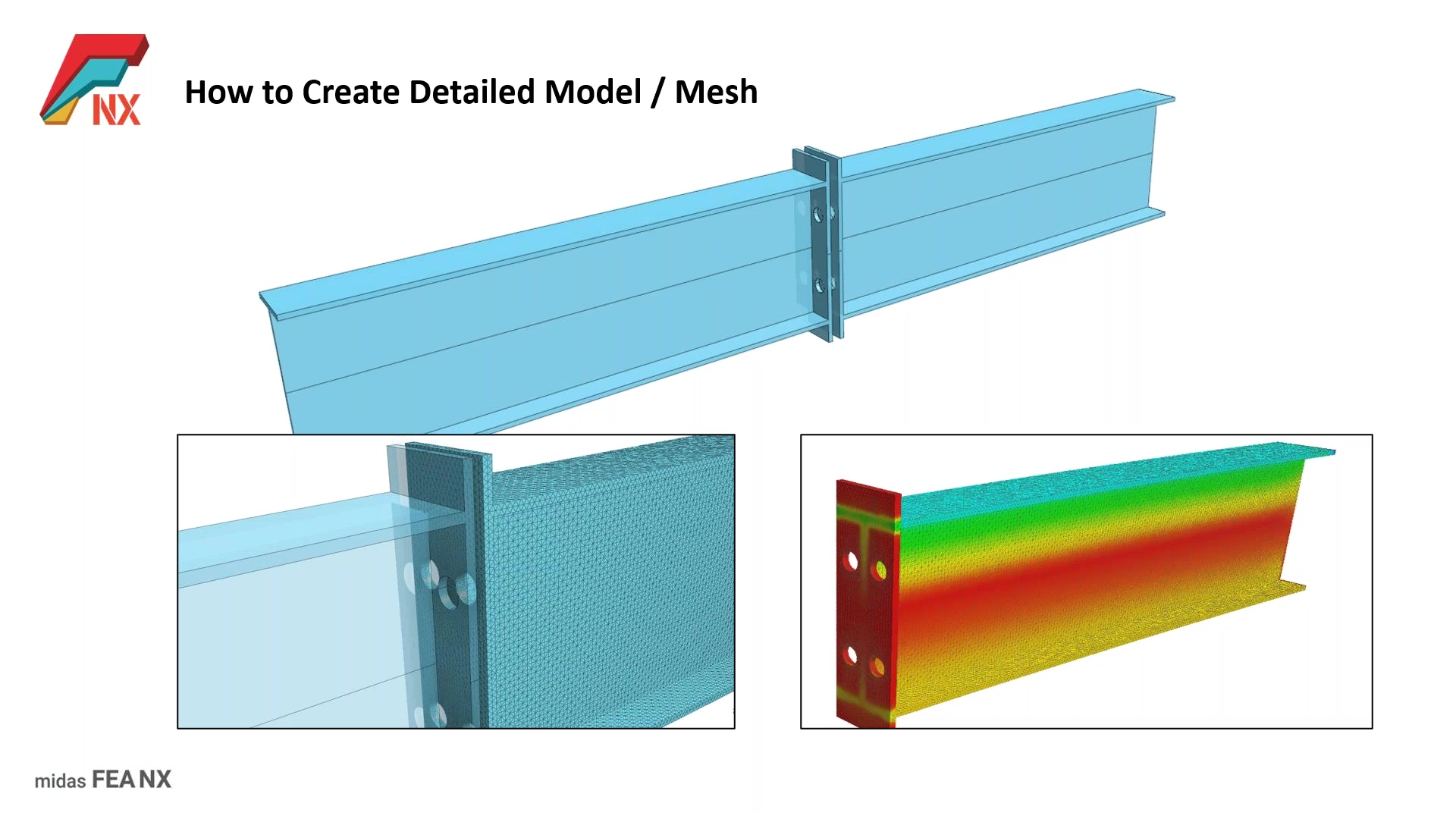 Midas FEA NX Modeling and Meshing Techniques for Irregular Geometries